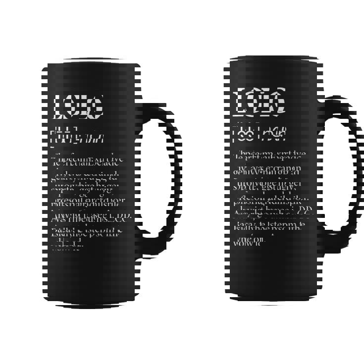 Hombre Lolo Definition Divertido Abuelo Taza de café