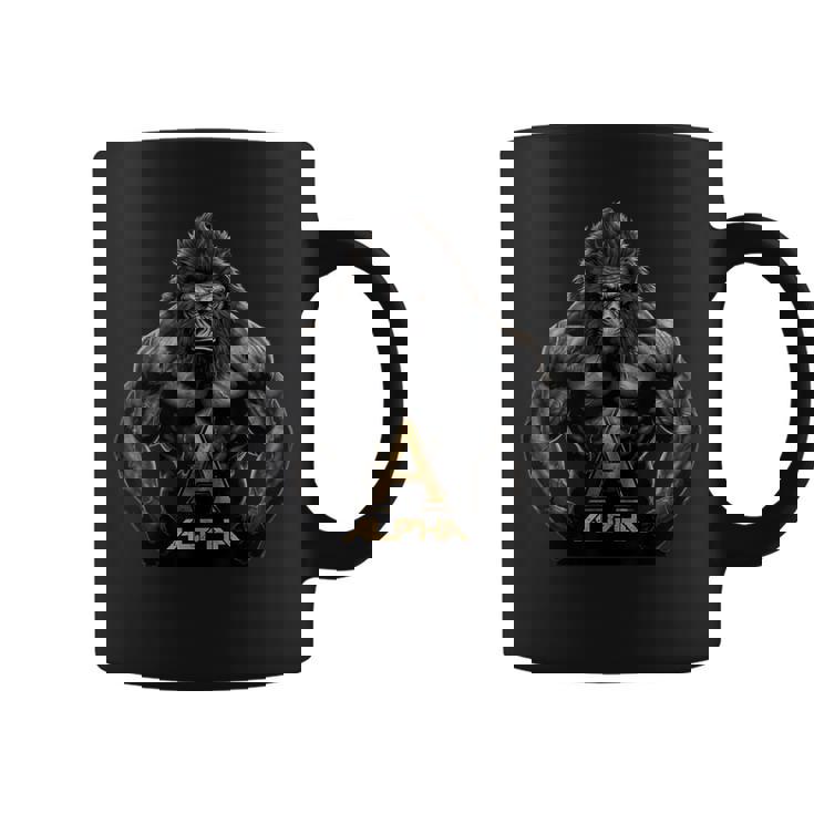 Hombres Gym Alpha Entrenamiento Culturismo Fitness Cool Graphic Taza de café