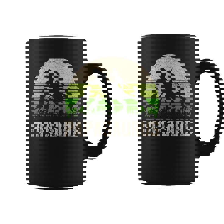 Homme Chemise Humoristique Pour Grand-Père Dinosaure Papasaurus 4 Enfants Fête Des Pères Tasse