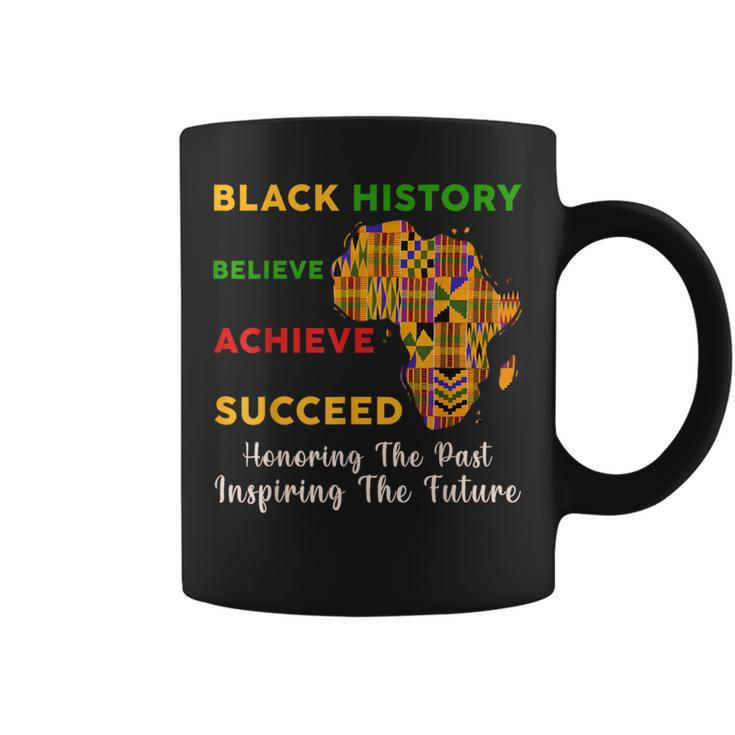 Honoring Past Inspiring Future Black History Kente African Coffee Mug