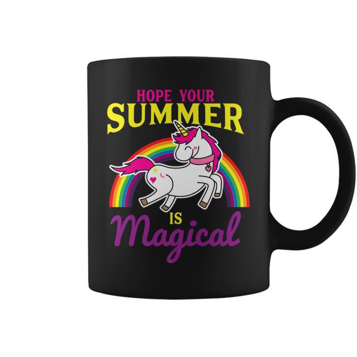 Hope Your Summer Is Magical Last Day Of School Unicorn Coffee Mug