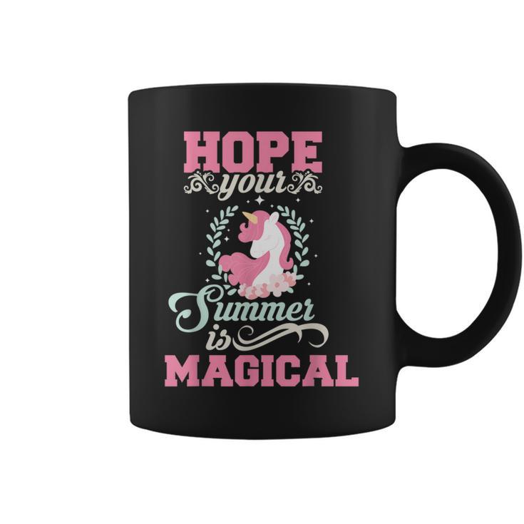 Hope Your Summer Is Magical Unicorn Coffee Mug