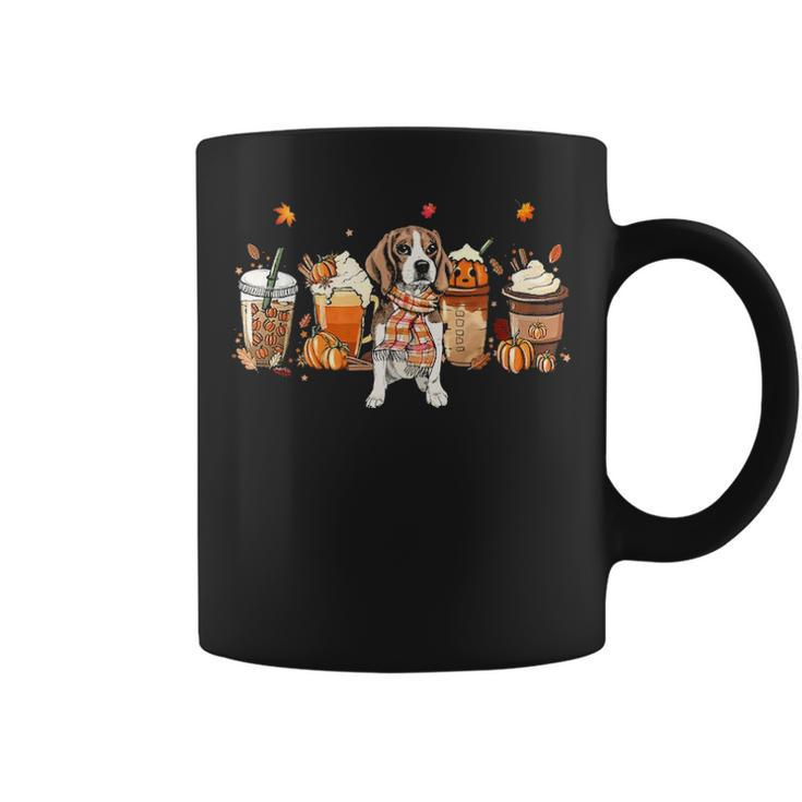 Horror Fall Coffee Beagle Dog Hallowwen Pumpkin Spice Autumn Coffee Mug