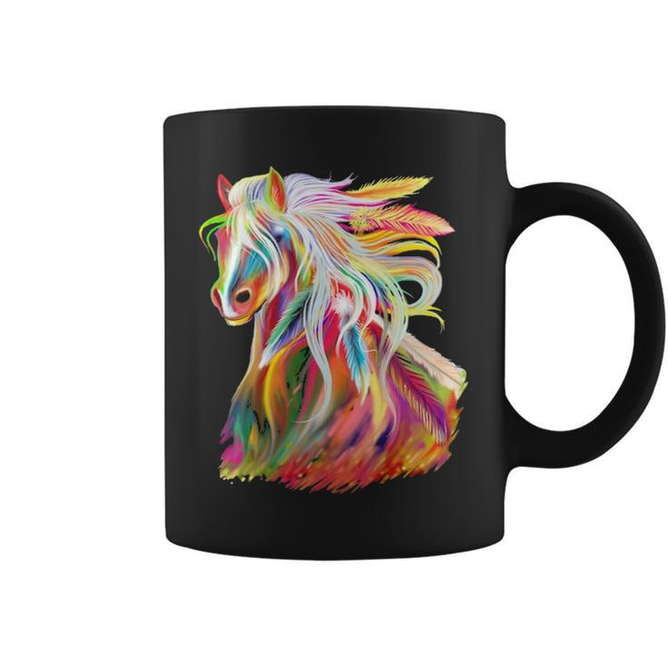 Horse Head Watercolor Equestrian Coffee Mug