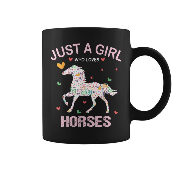 Horse Lover Just A Girl Who Loves Horses Coffee Mug