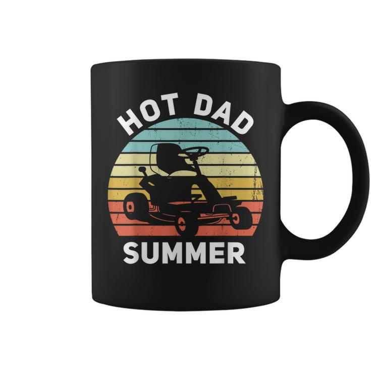 Hot Dad Summer Lawn Care Dad Zero Turn Mower Coffee Mug
