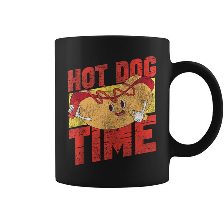 Hot Dog Adult Vintage Hot Dog Time Coffee Mug