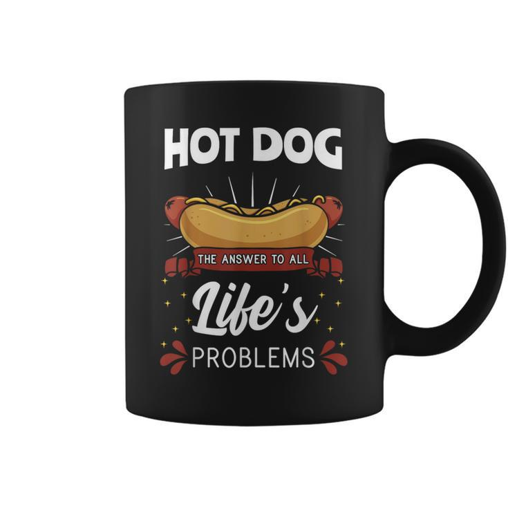 Hot Dog Hotdogs Wiener Frankfurter Frank Vienna Sausage Bun Coffee Mug