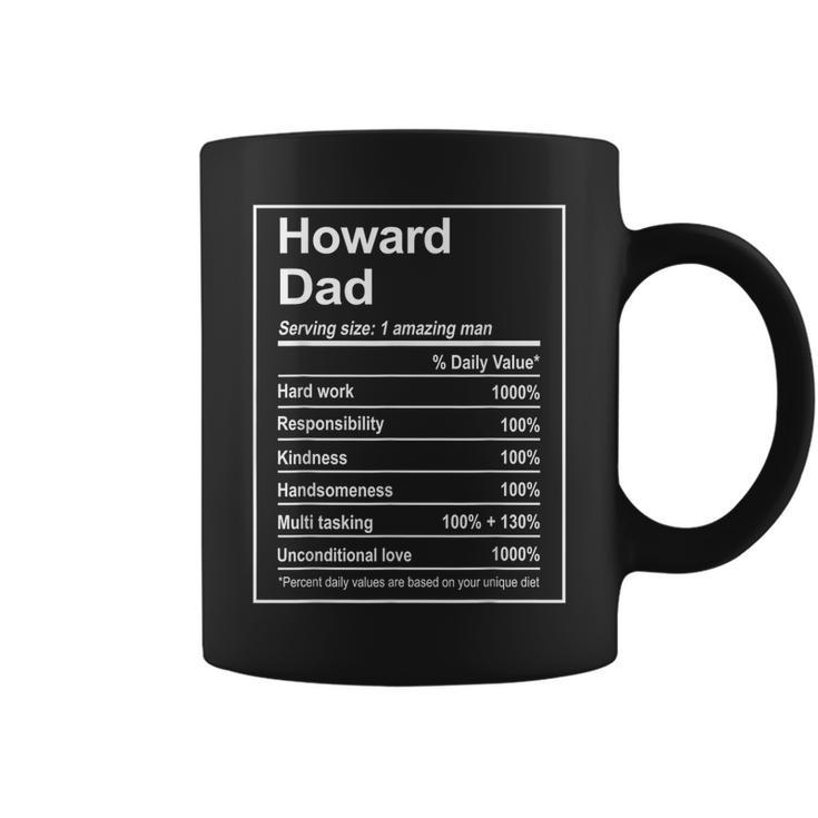 Howard Dad Nutrition Facts Fathers Day Michigan Coffee Mug