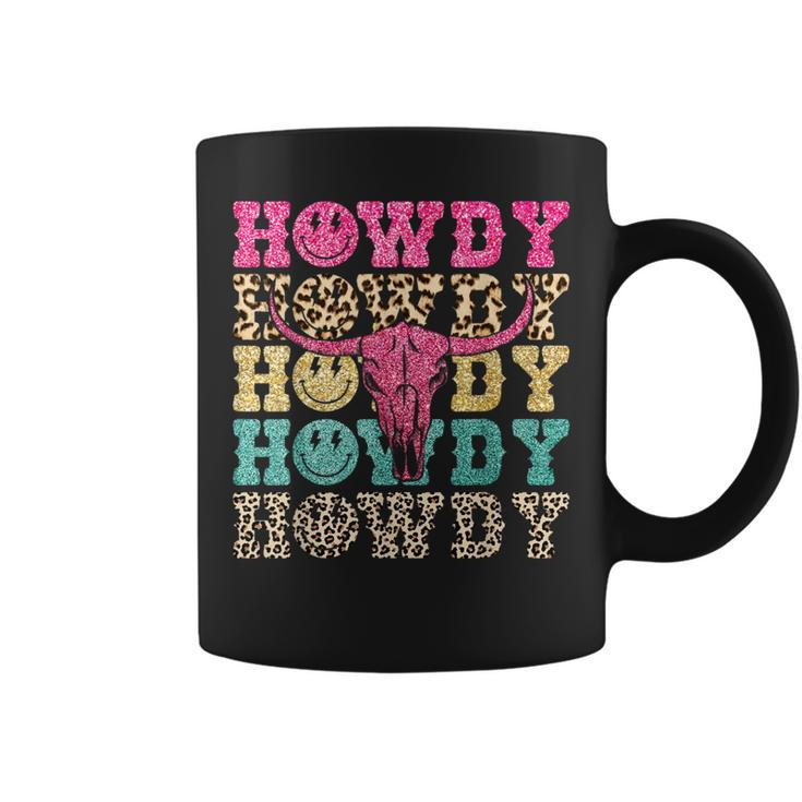 Howdy Smile Face Rodeo Western Country Southern Cowgirl Coffee Mug