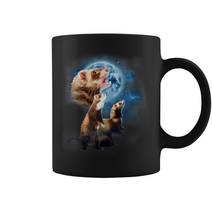 Howling At The Moon Ferret Ferret Coffee Mug