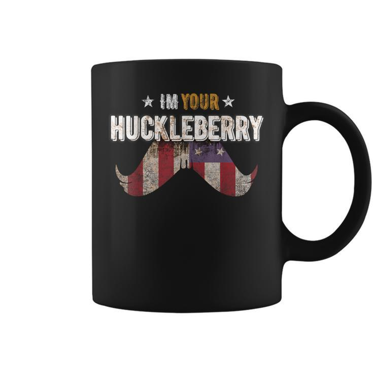 Im Your Huckleberry Vintage Retro Usa Mustache Movie Quote Coffee Mug