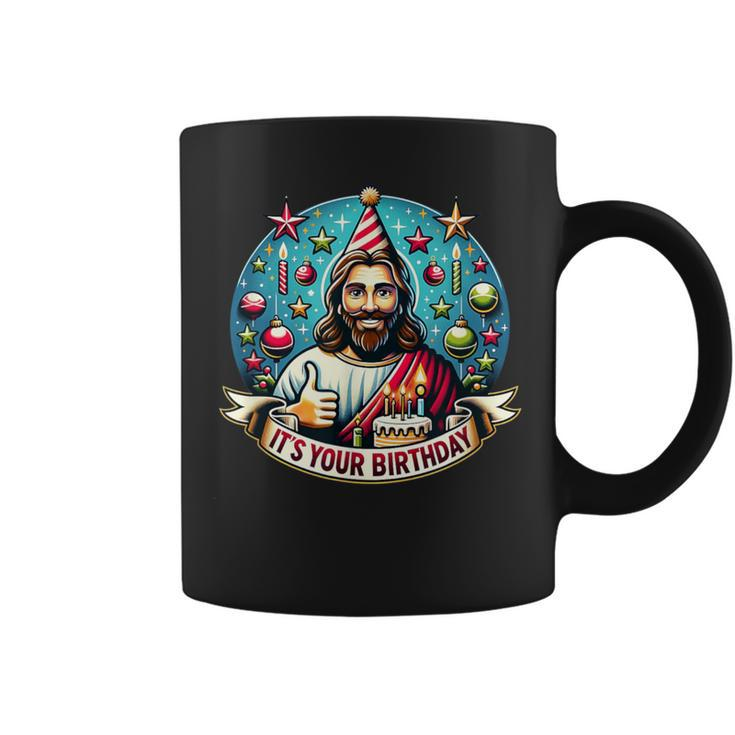 Humorous Holy Birthday Bash Jesus Christmas Xmas Coffee Mug