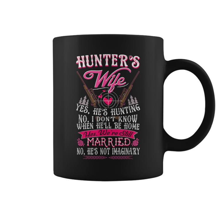Hunter's Wife Yes He's Hunting Deer For Her Coffee Mug