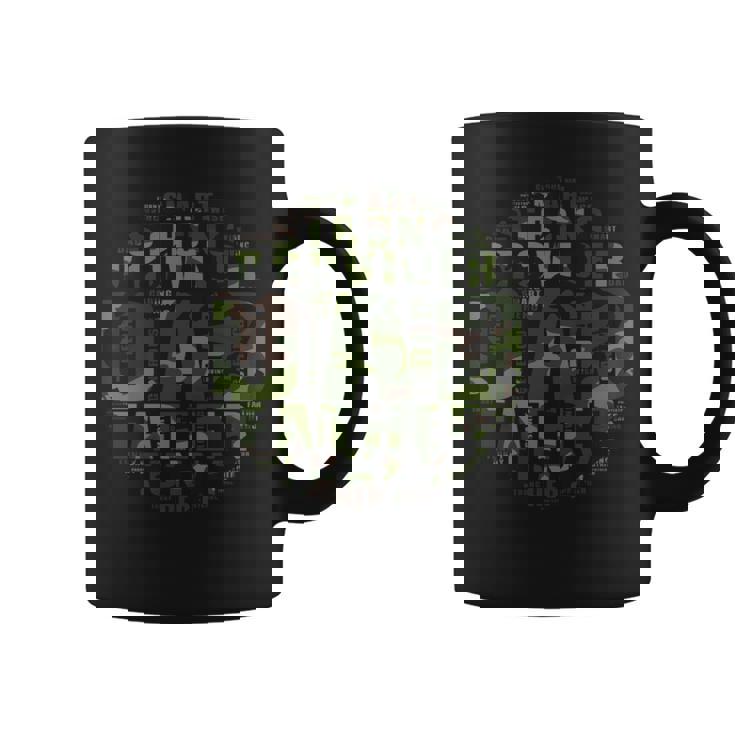 Hunting Dad Camouflage Word Cloud Father’S Day Men Coffee Mug