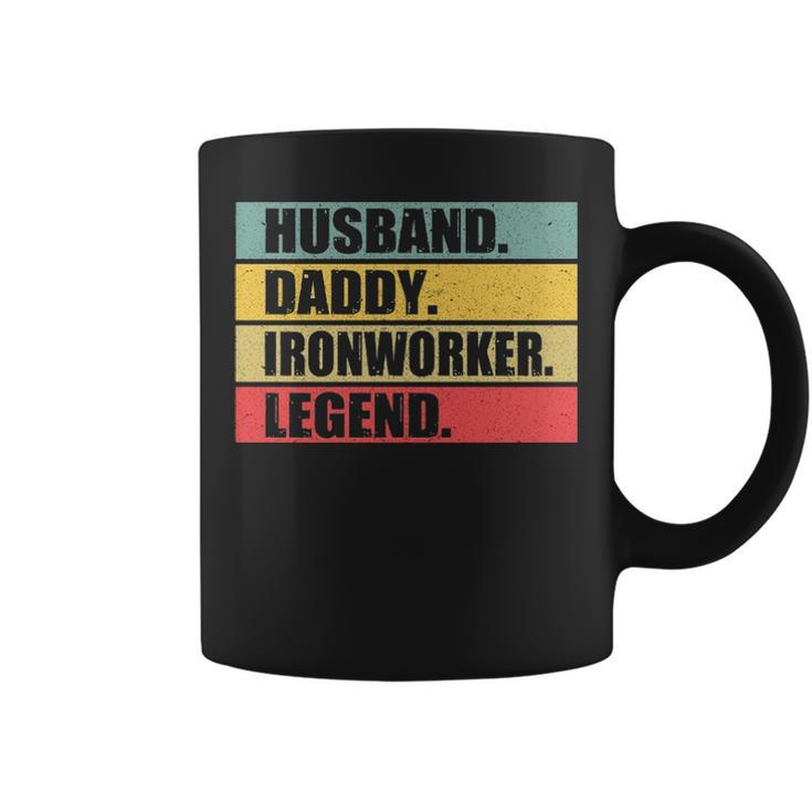 Husband Dad Ironworker Quote Vintage Fathers Day Coffee Mug