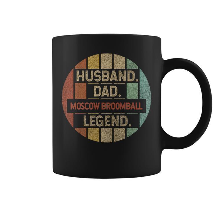 Husband Dad Moscow Broomball Legend Vintage Coffee Mug