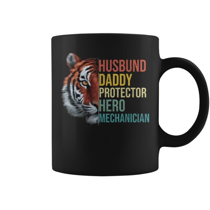 Husband Daddy Protector Hero Mechanician Father's Day Father Coffee Mug