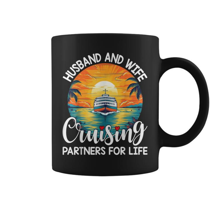 Husband Wife Cruising Partners For Life Cruise Vacation Coffee Mug