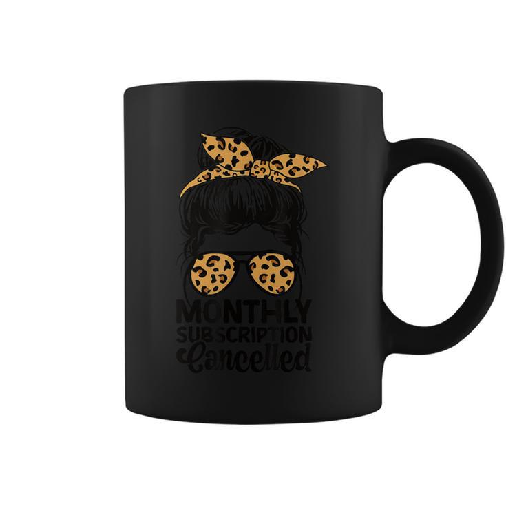 Hysterectomy Recovery Products Uterus Messy Bun Leopard Coffee Mug