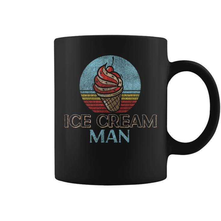 Ice Cream Boy Cone Sundae Retro Vintage Ice Cream Man Coffee Mug