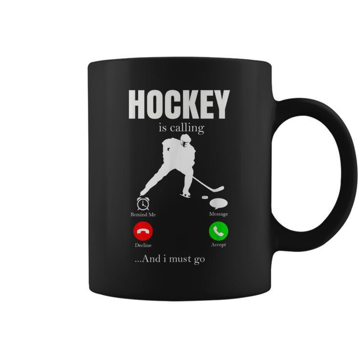 Ice Hockey Youth Puck Hockeyplayer Player Men Coffee Mug