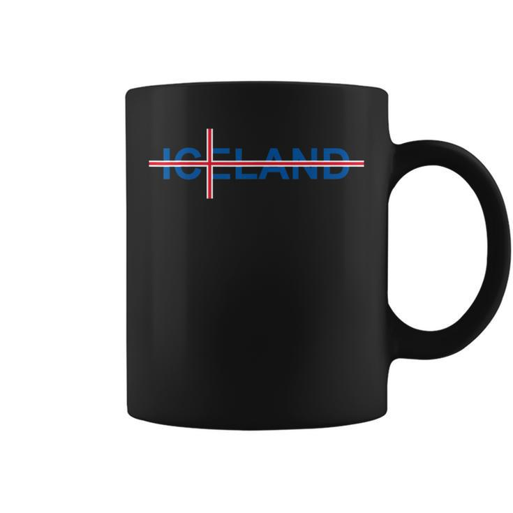 Iceland Flag Travel Vacation Scandinavia Pride Reykjavik Coffee Mug