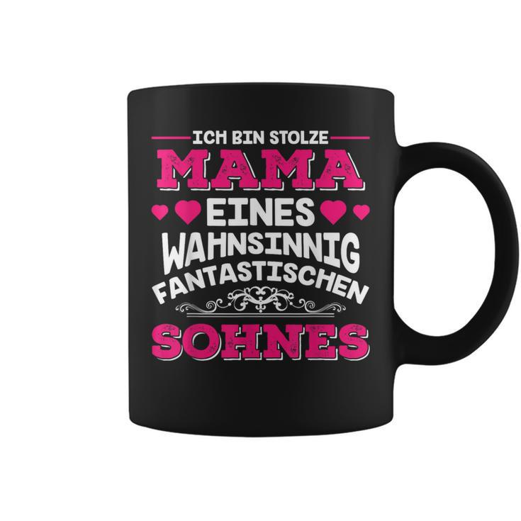 Ich Bin Stolze Mama Eines Wahnsinnig Fantastische Sohnes Tassen