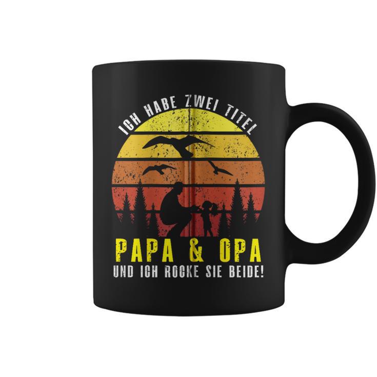 Ich Habe Zwei Titel Papa & Opa Und Ich Rocke Sie Beide Kapuzenjacke Tassen