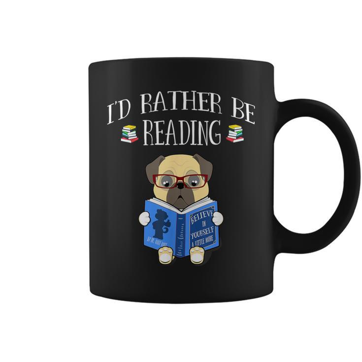 I'd Rather Be Reading T Bookaholic Bookworms Coffee Mug