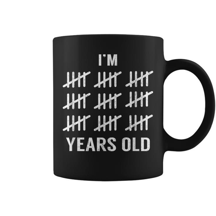 I'm 45 Years Old Tally Mark Birthday 45Th Coffee Mug
