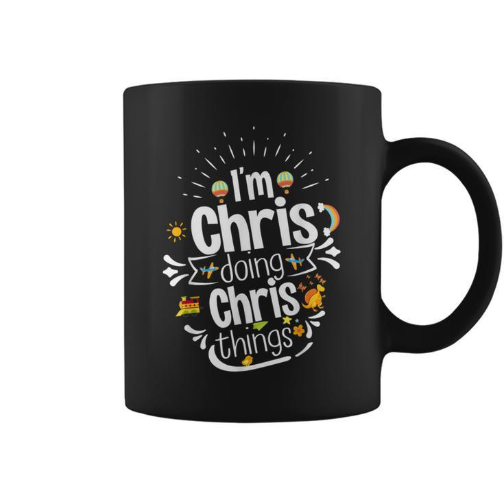 I'm Chris Doing Chris Things XmasBirthday Holiday Coffee Mug