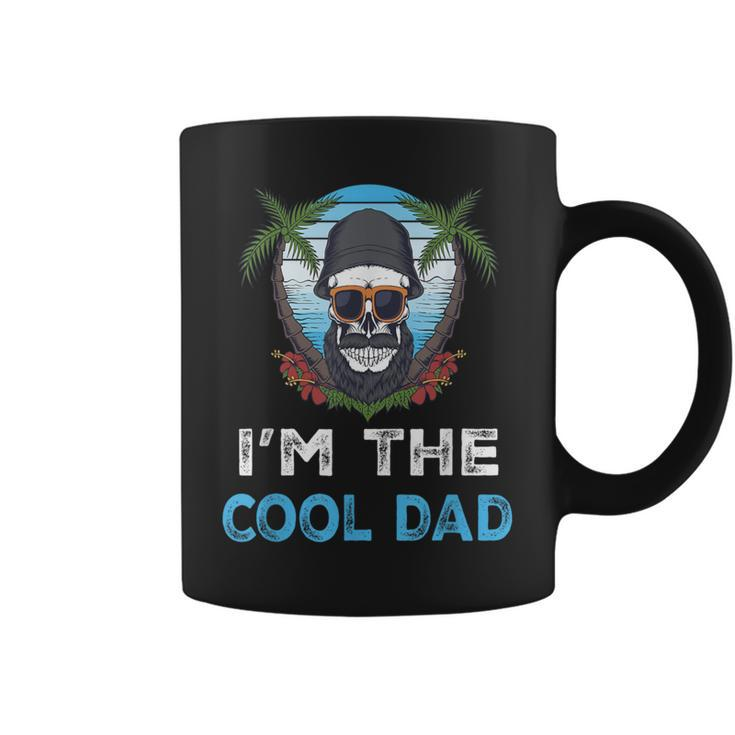 I'm The Cool Dad Skull Beard Vintage Father's Day Summer Coffee Mug