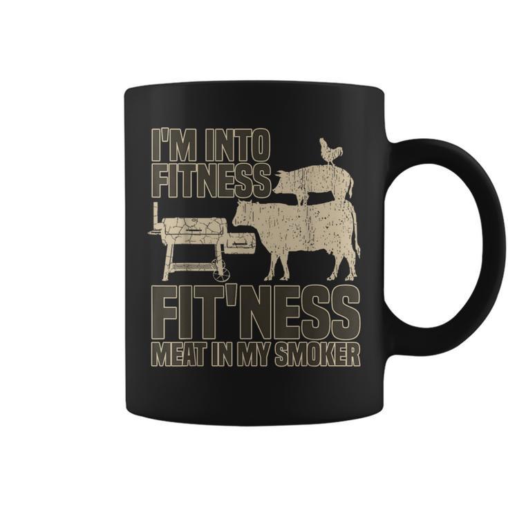 I'm Into Fitness Fit'ness Meat In My Smoker Bbq Grill Coffee Mug