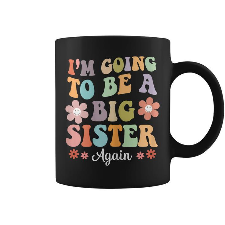 I'm Going To Be A Big Sister Again Floral For Girls Coffee Mug