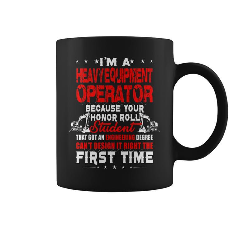 I'm A Heavy Equipment Operator Because Your Honor Coffee Mug