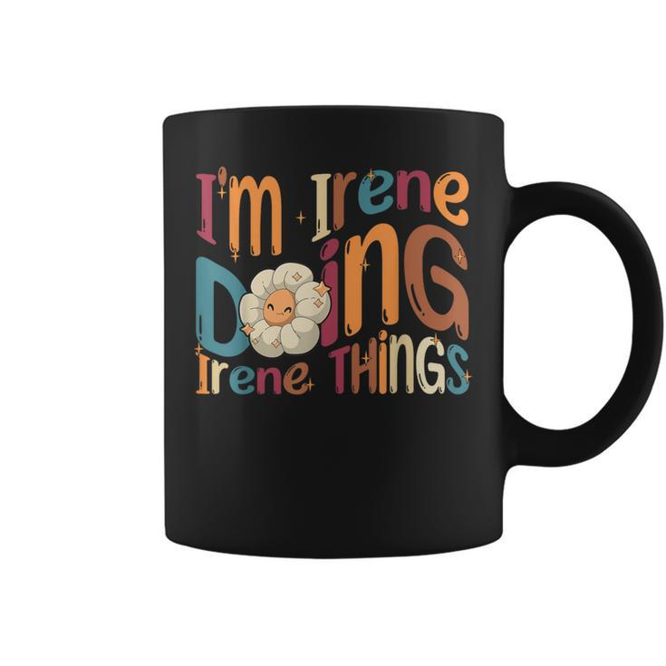 I'm Irene Doing Irene Things Groovy Retro Irene Coffee Mug