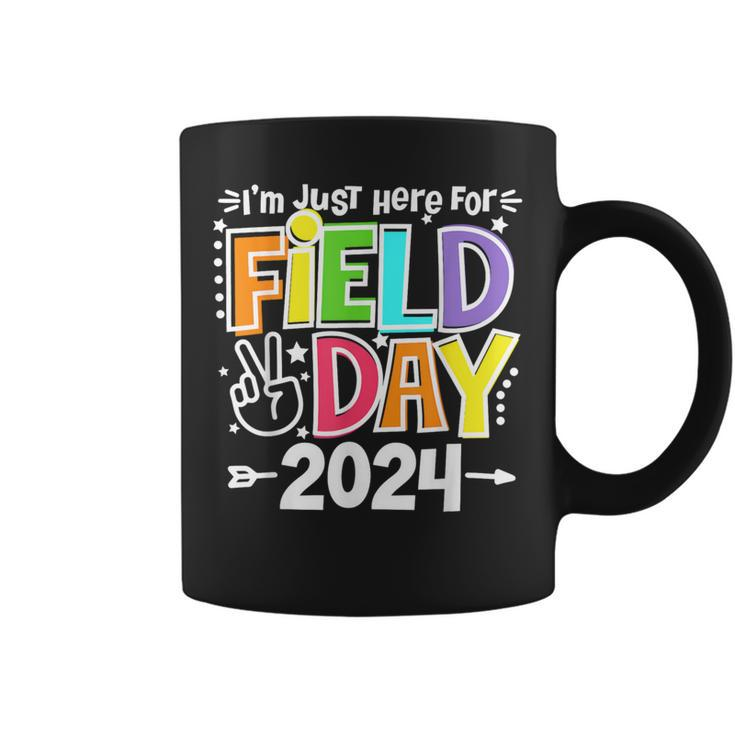 I'm Just Here For Field Day 2024 Fun Day Field Trip Boy Girl Coffee Mug