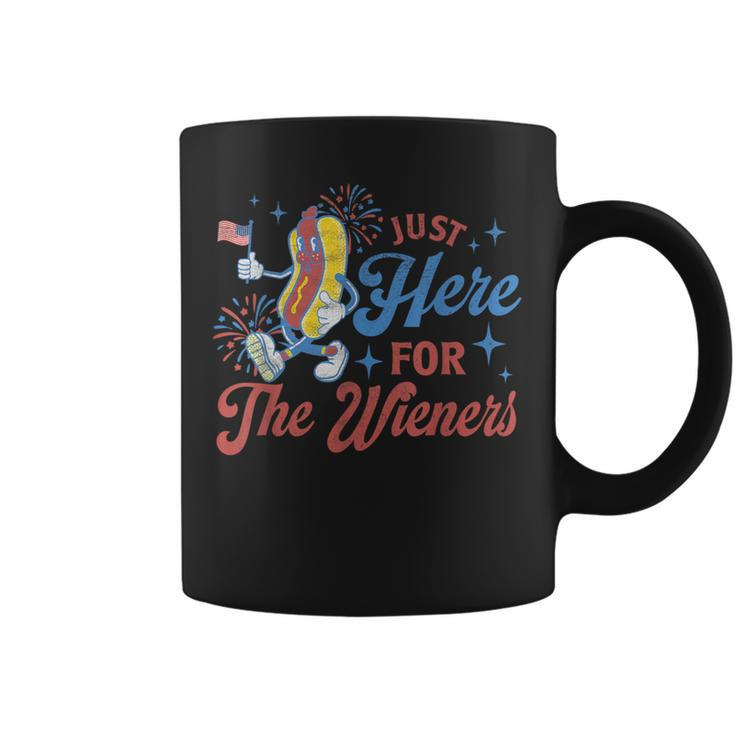 I'm Just Here For The Wieners Patriotic Family Coffee Mug