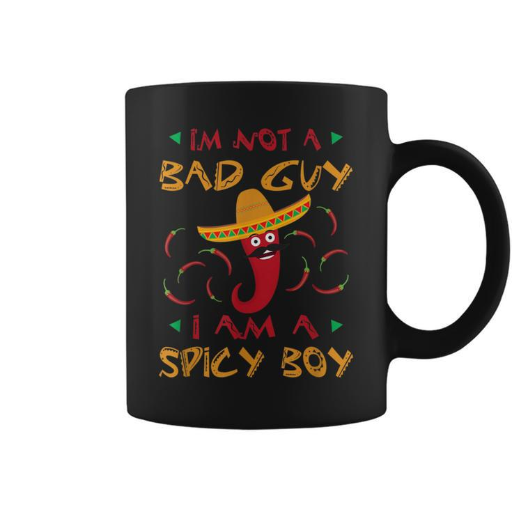 I'm Not A Bad Guy I Am A Spicy Boy Chili Pepper Sombrero Coffee Mug