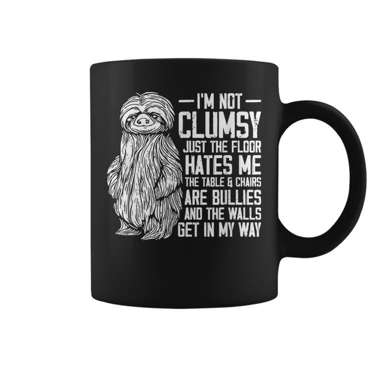 I'm Not Clumsy Just The Floor Hates Me Awkward Sloth Coffee Mug