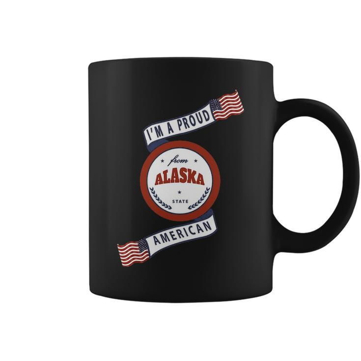 I'm A Proud American From Alaska State Coffee Mug