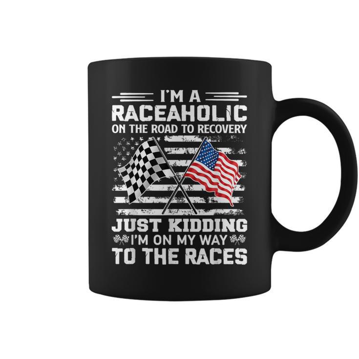 I'm A Raceaholic On The Road To Recovery Kidding Coffee Mug