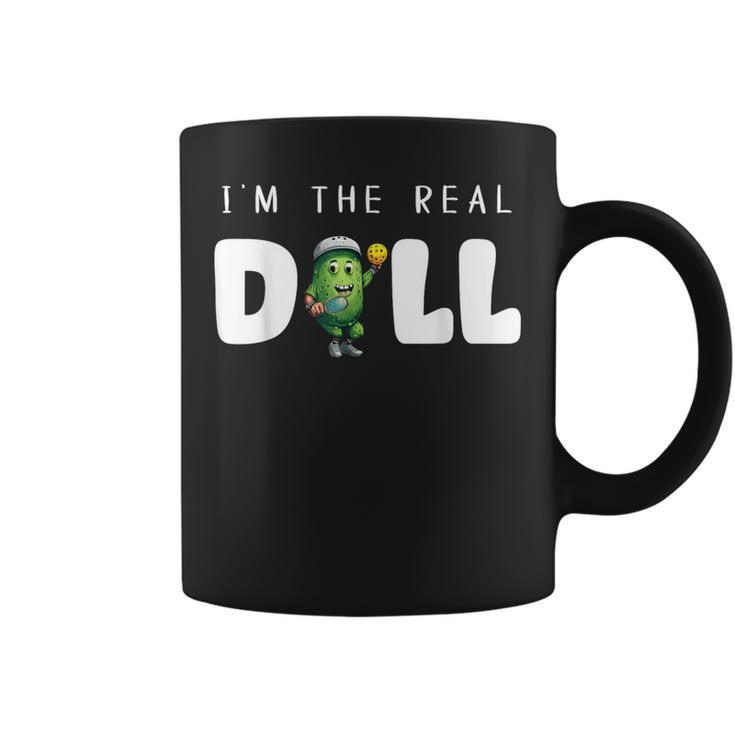 I'm The Real Dill Pickleball  Paddleball Coffee Mug