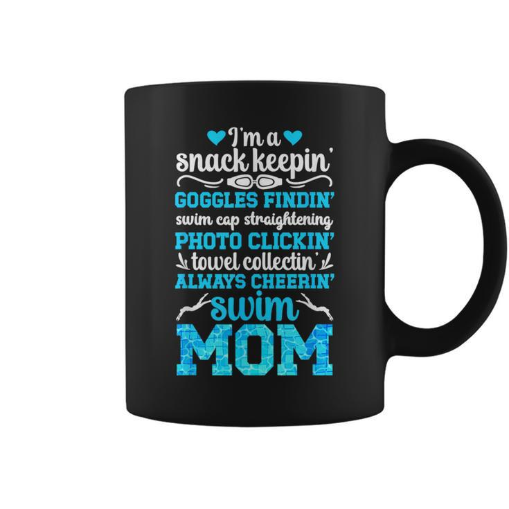I'm A Swim Mom Of A Swimmer Mom Swimming Mother Swim Mama Coffee Mug