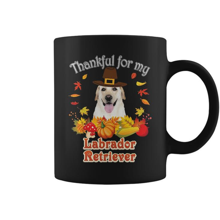 I'm Thankful For My Labrador Retriever Dog Lover Pumpkin Coffee Mug