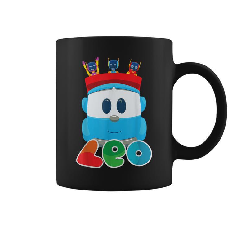 The Inquisitive Dump Truck Leo And Robots Coffee Mug