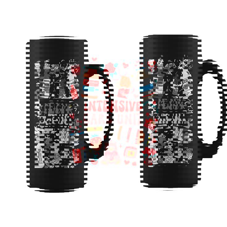 Intensive Care Unit Icu Nurse Happy Valentine's Day Retro Coffee Mug