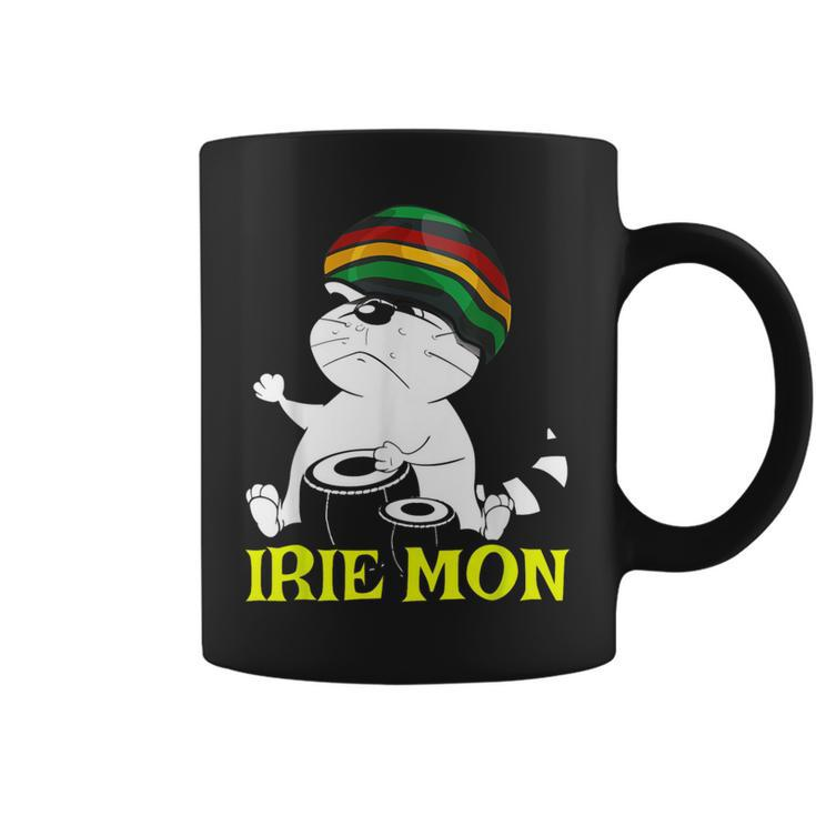Irie Mon Rasta Cat Carribbean Patois Jamaican Slang Coffee Mug
