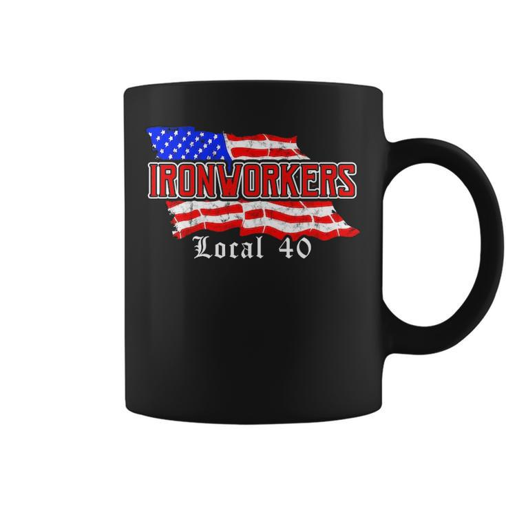 Ironworkers Local 580 Nyc American Flag Patriotic Coffee Mug